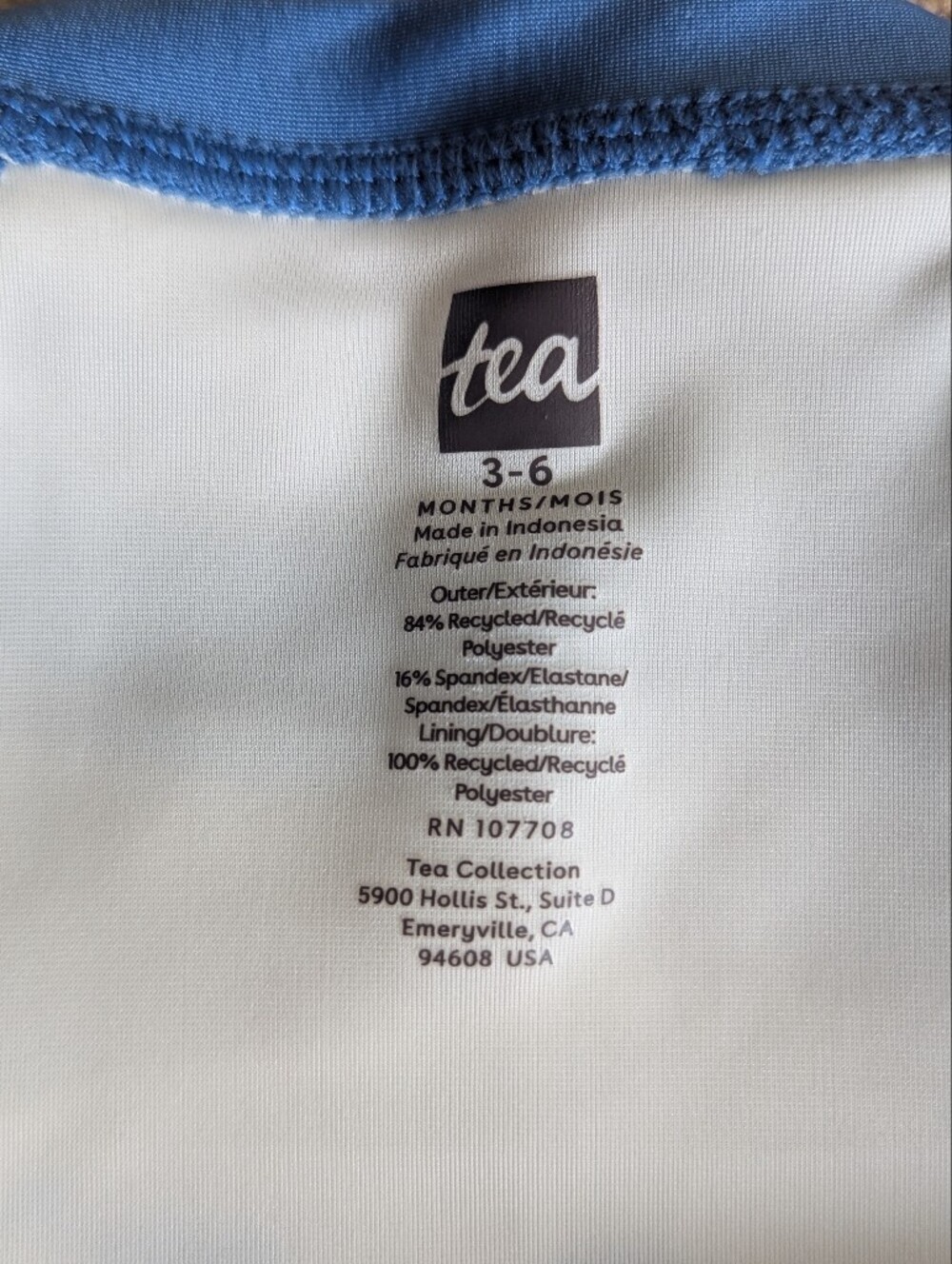 Tea Collection Blue Fish Rashguard Set - Picture 7 of 7